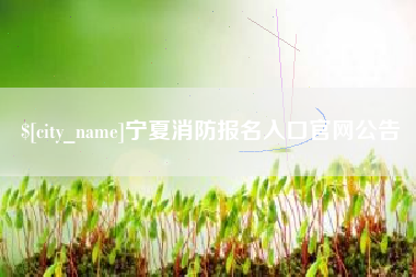 包头宁夏消防报名入口官网公告