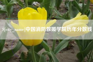 包头中国消防救援学院历年分数线