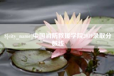 包头中国消防救援学院2019录取分数线