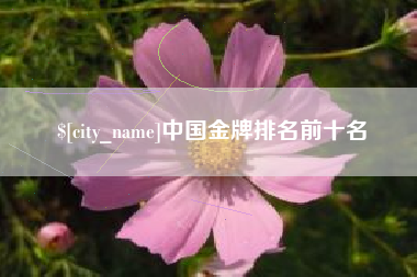 包头中国金牌排名前十名