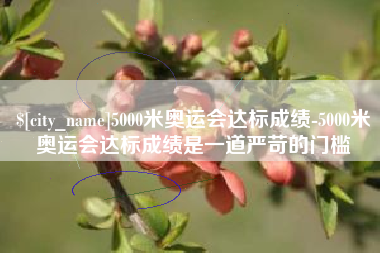 包头5000米奥运会达标成绩-5000米奥运会达标成绩是一道严苛的门槛