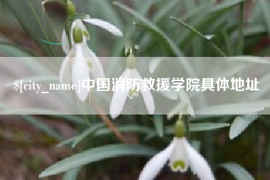 包头中国消防救援学院具体地址