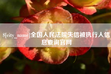 包头全国人民法院失信被执行人信息查询官网