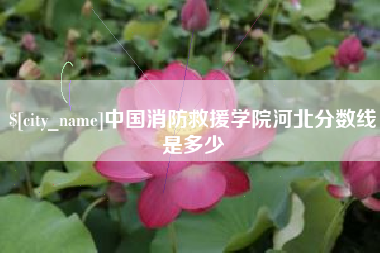 包头中国消防救援学院河北分数线是多少