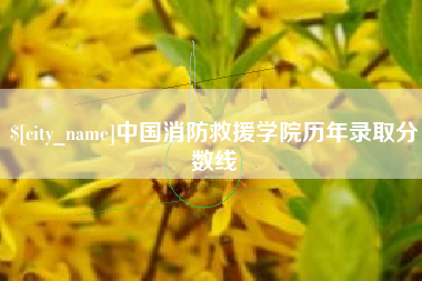 包头中国消防救援学院历年录取分数线