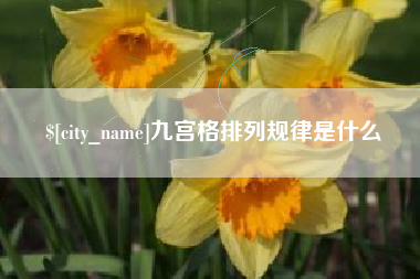 包头九宫格排列规律是什么