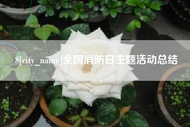 包头全国消防日主题活动总结