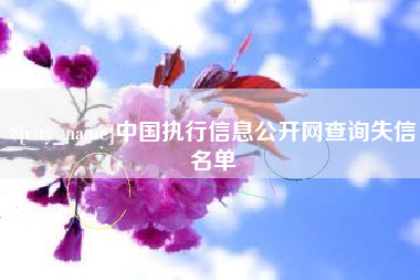 包头中国执行信息公开网查询失信名单