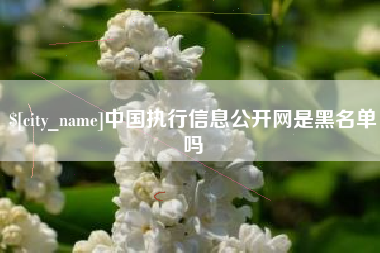 包头中国执行信息公开网是黑名单吗
