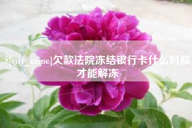 包头欠款法院冻结银行卡什么时候才能解冻