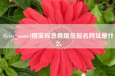 包头国家应急救援员报名网址是什么