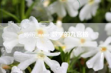 包头数字的九宫格