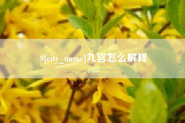 包头九宫怎么解释