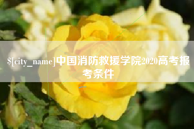 包头中国消防救援学院2020高考报考条件