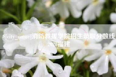 包头消防救援学院招生录取分数线2020福建
