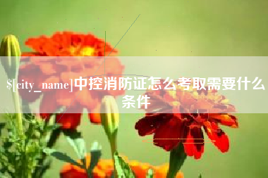 包头中控消防证怎么考取需要什么条件