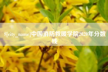 包头中国消防救援学院2020年分数线
